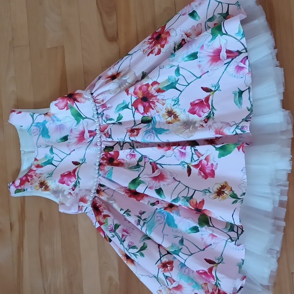 ❤️HOST PICK ❤️Couture Princess Floral Dress 👗 size 10-12 - Picture 2 of 10